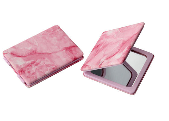Argent décoratif gravé de marbre de miroir compact de sac à main emboutissant Pantone