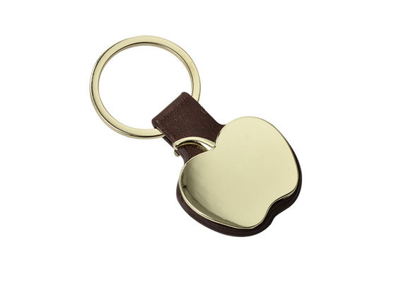 Chaîne principale en cuir d'unité centrale d'alliage de Pantone Rose Gold Key Rings Zinc