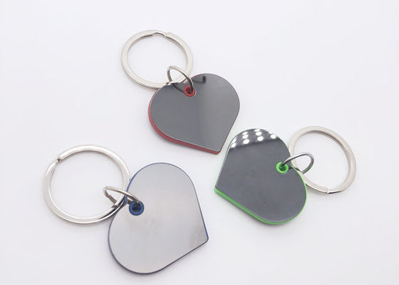 Chaîne principale en plastique en métal de nickelage de Ring Heart Shape 4.2mm de clé de fer