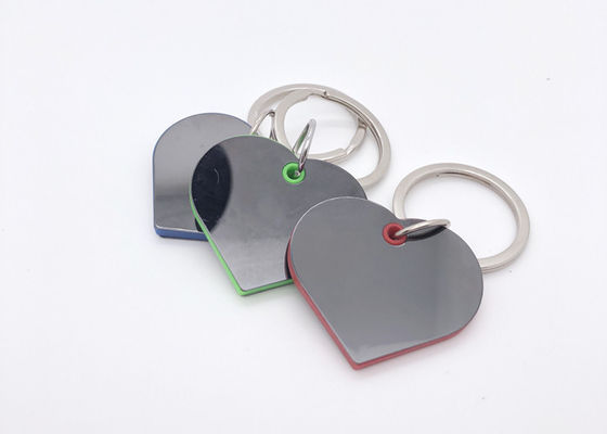 Chaîne principale en plastique en métal de nickelage de Ring Heart Shape 4.2mm de clé de fer