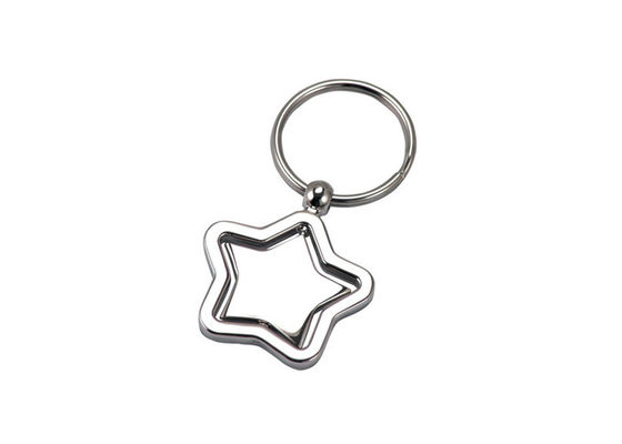 La chaîne principale à chaînes mignonne d'étoile de fer de clé en métal de cadeau de souvenir entassent en vrac fer rotatif