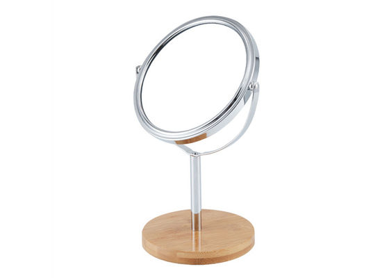 Le double cosmétique écologique de miroir de Tableau dégrossit bambou de bureau en bois de miroir