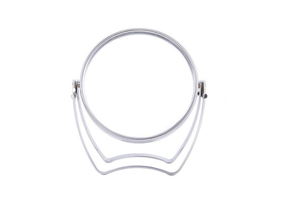 Miroir cosmétique rond rotatif de Tableau 360 degrés d'angle réglable argenté