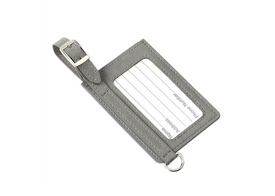 L'unité centrale en métal a personnalisé l'étiquette de bagages fraîche en métal de bagage de rectangle en cuir d'étiquettes
