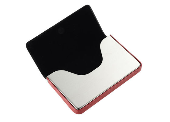Impression magnétique de Digital de support de carte de visite professionnelle de visite en aluminium d'étui de cartes d'unité centrale de fermeture de Debossing