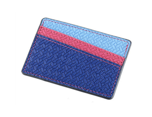 Logo en cuir de Debossing de portefeuille d'armure d'unité centrale de Wallet d'organisateur de carte de crédit de rectangle