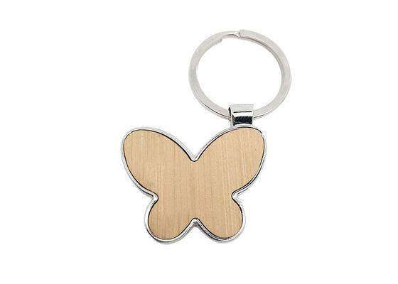 Matériel en bambou en alliage de zinc écologique mignon de Keychains de papillon petit