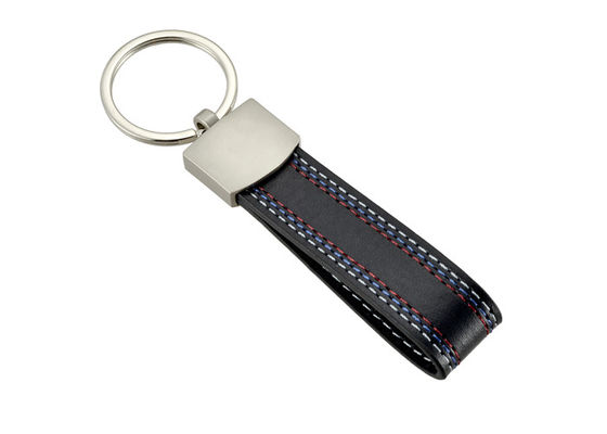 Tissez les chaînes principales en cuir d'unité centrale de texture a adapté Logo Multifunction Key Holder aux besoins du client