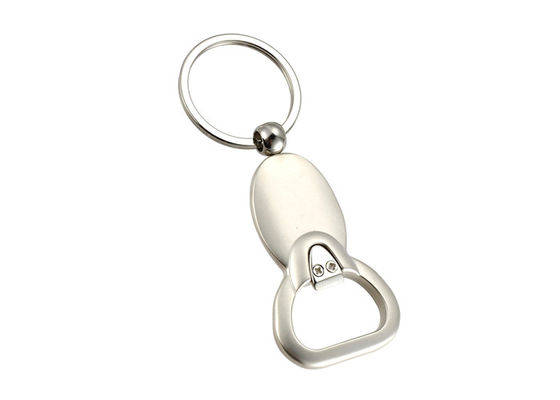 Chaîne principale principale d'ouvreur de bouteille de porte-clés de support en métal argenté