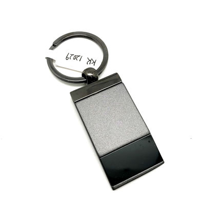 Bon prix Porte-clés métallique personnalisable avec finition noire et MOQ de 500 en ligne