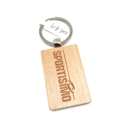 Bon prix Chaîne de clés en bois naturel gravée avec un design personnalisé en ligne