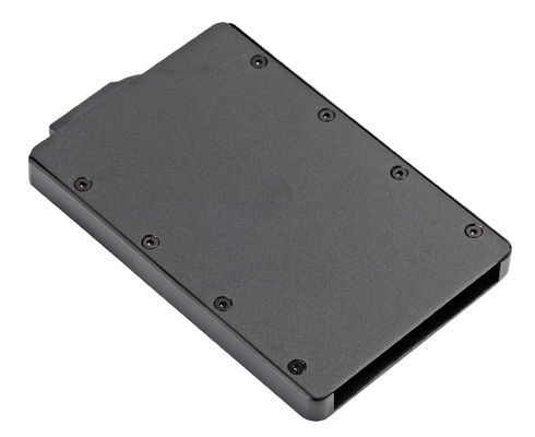 Bon prix Carte de crédit RFID Portefeuille classique en PU / aluminium organisateur avec couture en ligne