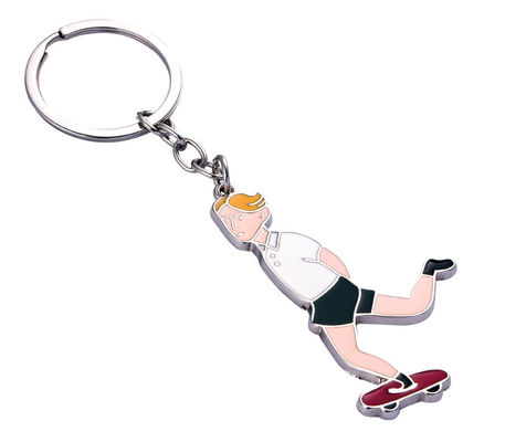 Bon prix Un porte-clés en métal charmant personnalisé avec une forme personnalisée pour les clés en ligne