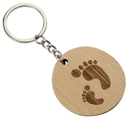 Bon prix Améliorez votre porte-clés avec un porte-clés en bois gravé, écologique et naturel en ligne