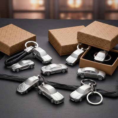 Bon prix Des porte-clés de voiture personnalisés en alliage de zinc Porte-clés durable et élégant Idéal pour les cadeaux Événements d'entreprise et accessoires de véhicules en ligne