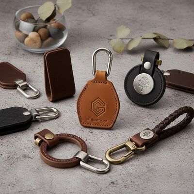 Bon prix Des porte-clés en cuir durable Excellent choix pour les cadeaux d'entreprise Des cadeaux et des applications de logos personnalisés en ligne