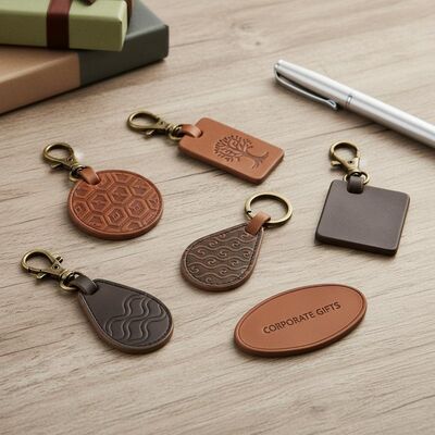 Bon prix Chaîne de clés en cuir Chaînes de clés personnalisées Modèle de style classique Durable Accessoires élégants pour cadeaux et objets d'entreprise en ligne