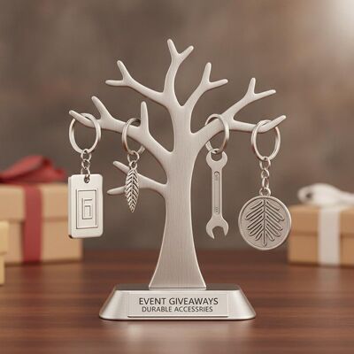Bon prix Porte-clés en métal style arbre porte-clés durables cadeaux d'événement idéal Logo personnalisé Accessoires légers et durables en ligne