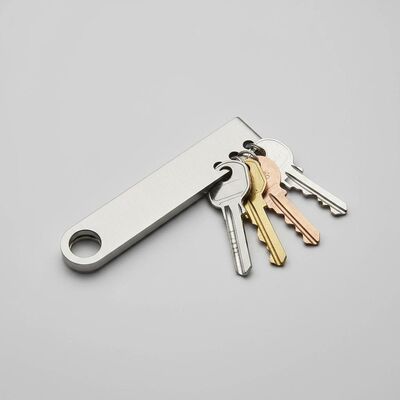 Bon prix Porte-clés en acier minimaliste, porte-clés en acier solide, adapté à l'organisation efficace de plusieurs clés en ligne
