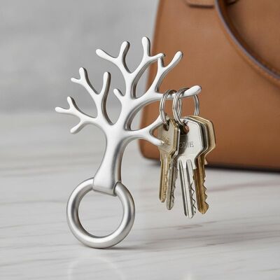 Bon prix Organisation et transport des clés porte-clés métallique Forme d'arbre Parfait pour organiser les clés et les attacher à un sac à main ou à un sac pratique en ligne