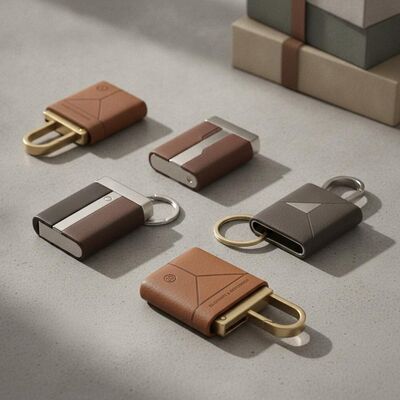 Bon prix Des porte-clés en cuir durables de 20 grammes offrant un design élégant et durable, adaptés aux cadeaux d'entreprise. en ligne