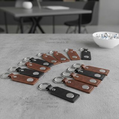 Bon prix 40 46 Chaînes à clefs en cuir de 5 mm Style classique 20 grammes Accessoires élégants Convient pour les cadeaux des employés et les événements d'entreprise en ligne