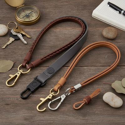 Bon prix Lanières de clés en cuir souple, organisation et décoration des clés, 40, 46, 5mm, matériau en cuir souple, Design pratique, parfait pour le quotidien en ligne