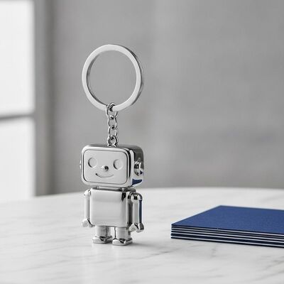 Bon prix Maillot à clef métallique en argent 5 cm x 3 cm Design élégant et durable Idéal pour les cadeaux d'affaires et le marketing en ligne