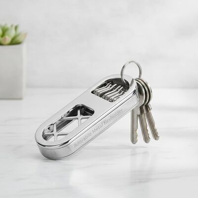 Bon prix Adorable porte-clés en métal argenté, quantité 1 pièce, organisateur de clés moderne et élégant, conçu pour une gestion et un stockage faciles des clés en ligne