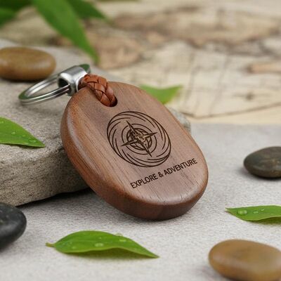 Bon prix Fermeture résistante à l'eau porte-clés en bois personnalisé porte-clés en bois personnalisé avec logos personnalisés et expédition dans le monde entier en ligne
