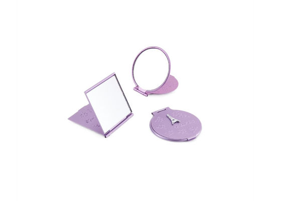 Bon prix Place compacte de miroir de petit voyage pliable pliable rond en aluminium de miroir en ligne