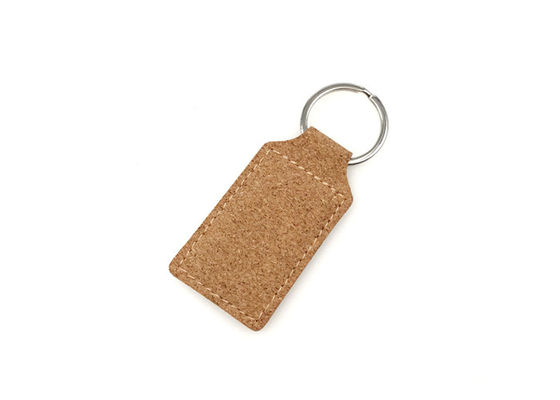 Bon prix Cork Engraved Leather Keychain en ligne
