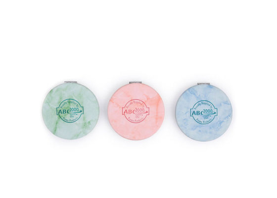 Bon prix Miroir pliable de maquillage de modèle de miroir d'unité centrale d'épaisseur compacte argentée de marbre de l'ABS 10mm en ligne