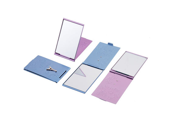 Bon prix Miroir cosmétique pourpre en aluminium de bourse du miroir 60mm de poche petit en ligne