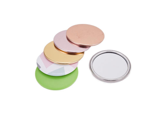Bon prix Mini Unique Silver Compact Mirror a gravé le métal Logo Single Sides de Debossing en ligne