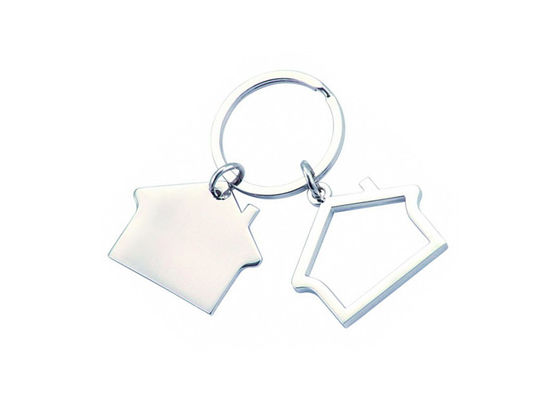 Bon prix Laser de chaîne principale de forme de petite Chambre gravant le souvenir argenté de support de voiture en ligne