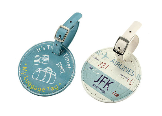 Bon prix La boucle d'étiquette de bagages de voyage de Pantone attachent les étiquettes imprimées de bagage autour de l'unité centrale en ligne
