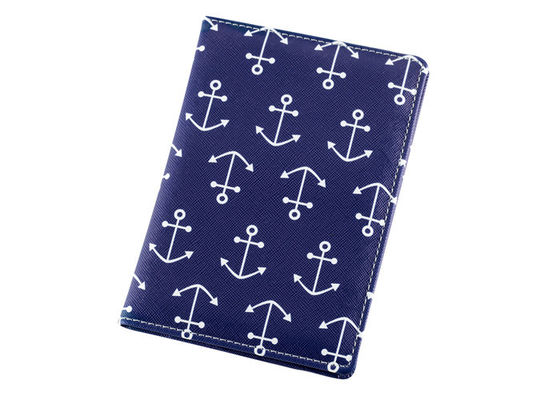 Bon prix Impression du portefeuille mince de couverture de voyage d'unité centrale de passeport de rectangle en cuir de support en ligne