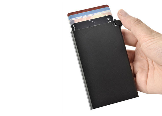Bon prix Rectangle de Wallet Holder Metal d'organisateur de carte de crédit des hommes d'agrafe d'argent en ligne